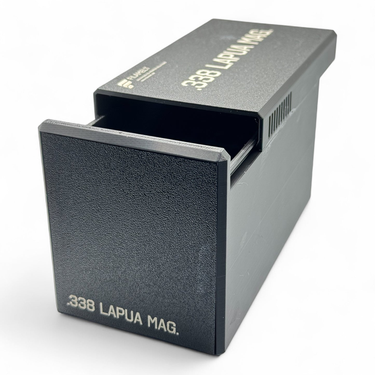 Filamelt Munitionsbox / Ammo Box .338 Lapua Magnum – Patronenbox für 50 Schuss, Made in Germany