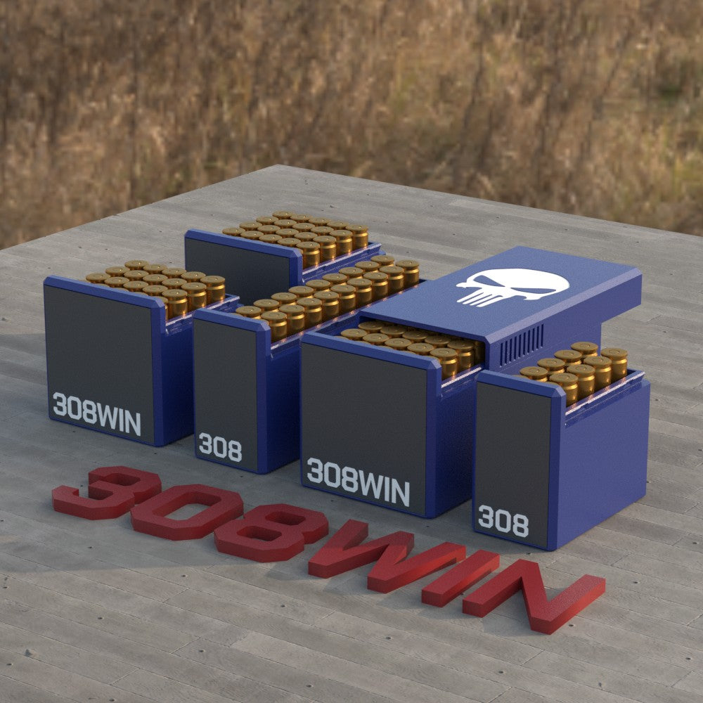 Filamelt Munitionsbox / Ammo Box .308 Winchester – Patronenbox für 50 Schuss, Made in Germany