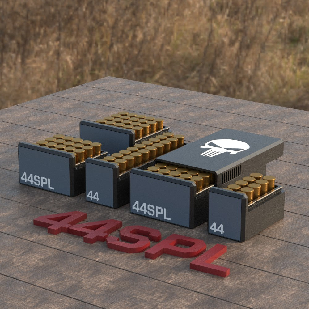 Filamelt Munitionsbox / Ammo Box .44 Special – Patronenbox für 50 Schuss, Made in Germany