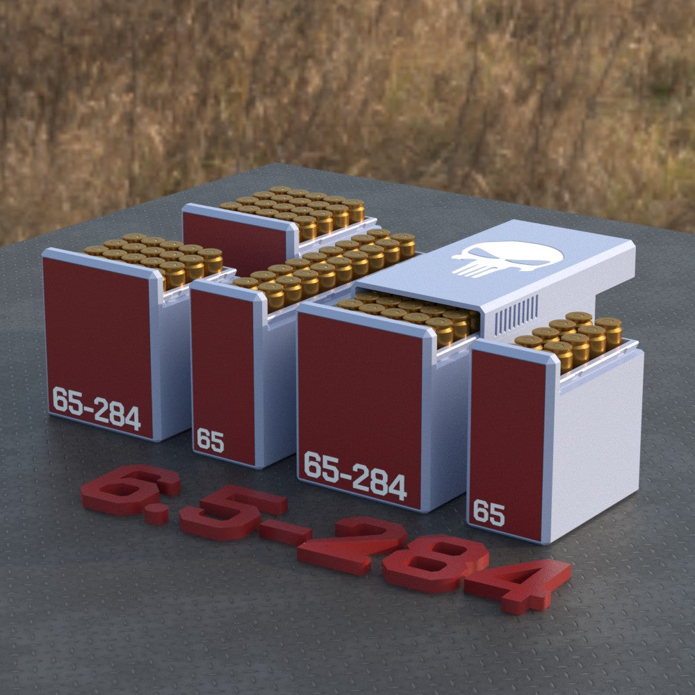 Filamelt Munitionsbox / Ammo Box 6.5-284 Norma – Patronenbox für 50 Schuss, Made in Germany