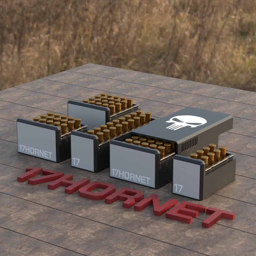 Filamelt Munitionsbox / Ammo Box .17 Hornet – Patronenbox für 50 Schuss, Made in Germany