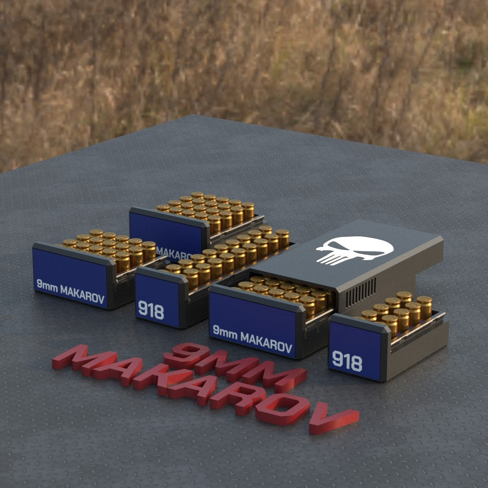 Filamelt Munitionsbox / Ammo 9mm Mak – Patronenbox für 50 Schuss, Made in Germany