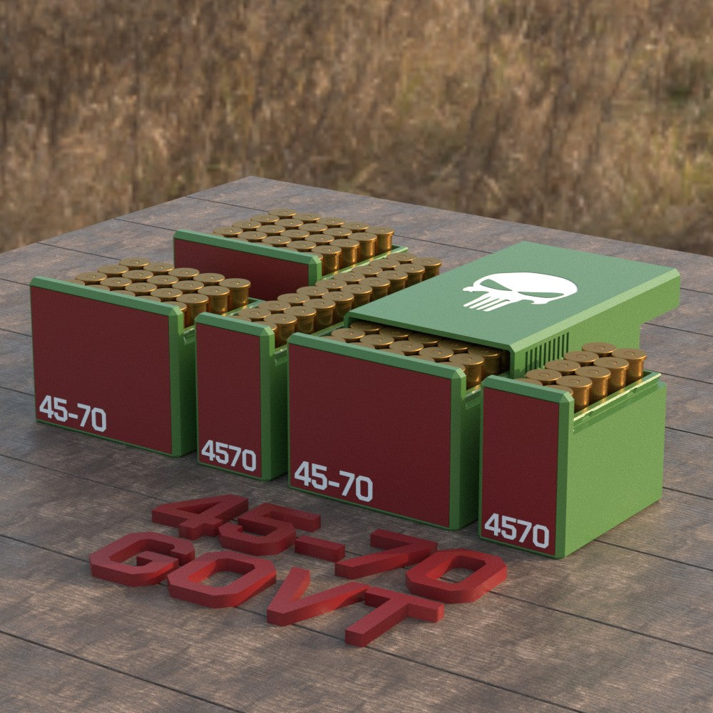Filamelt Munitionsbox / Ammo Box .45-70 Govt – Patronenbox für 50 Schuss, Made in Germany