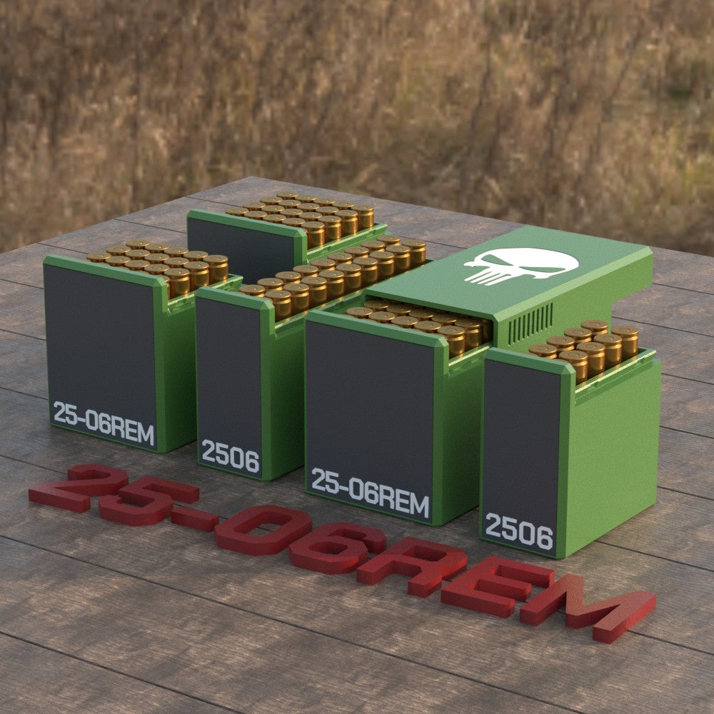 Filamelt Munitionsbox / Ammo Box .25-06 Remington – Patronenbox für 50 Schuss, Made in Germany