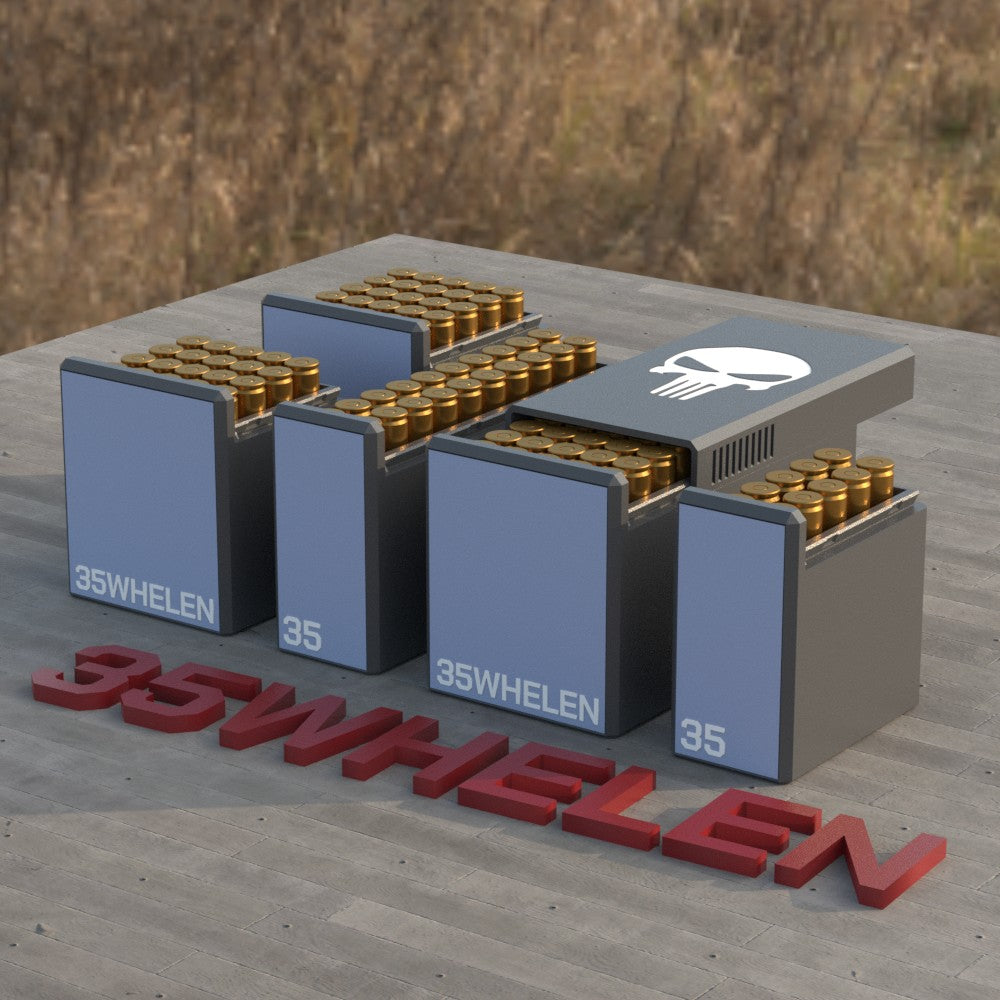 Filamelt Munitionsbox / Ammo Box .35 Whelen – Patronenbox für 50 Schuss, Made in Germany
