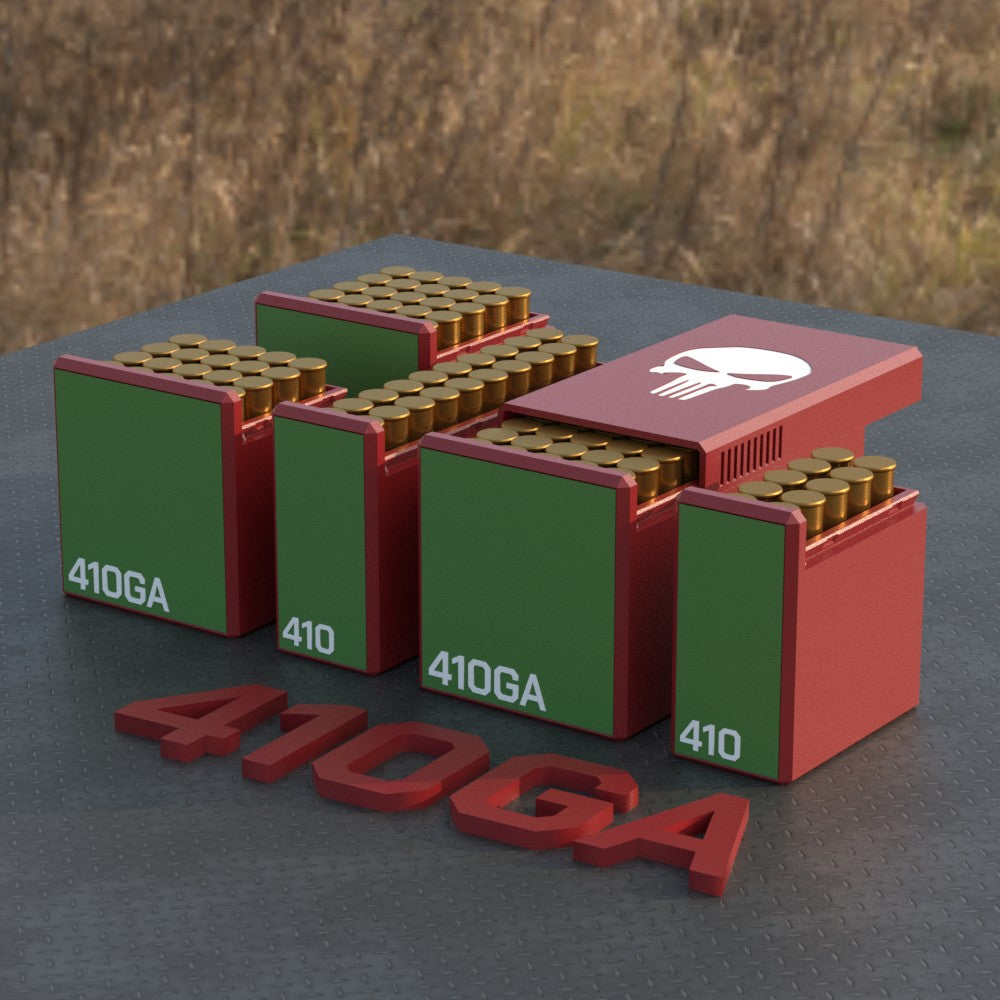 Filamelt Munitionsbox / Ammo Box .410 GA – Patronenbox für 50 Schuss, Made in Germany