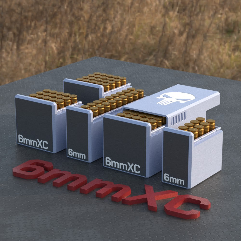 Filamelt Munitionsbox / Ammo Box 6mm XC – Patronenbox für 50 Schuss, Made in Germany