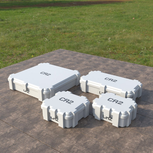 Filamelt CR2 Batteriebox "Klappdeckel" – für 20 / 25 / 50 / 100 Batterien - 3D-Druck aus dem Westerwald