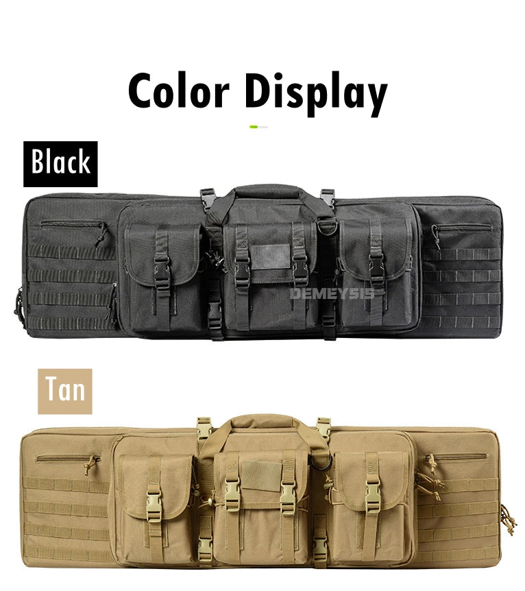 Taktische MOLLE-Waffentasche für 2 Gewehre – 600D Oxford – Rucksack & Tasche – 95 cm / 116 cm – Airsoft, Jagd, Schießsport