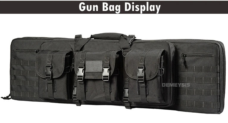 Taktische MOLLE-Waffentasche für 2 Gewehre – 600D Oxford – Rucksack & Tasche – 95 cm / 116 cm – Airsoft, Jagd, Schießsport