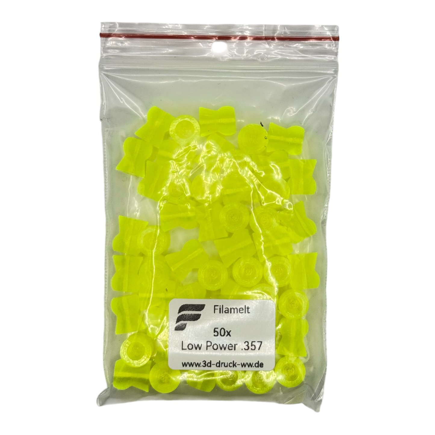 50x Low-Power Diabolos, 9mm, CAL .357, Wiederverwendbar, AEA HP Max