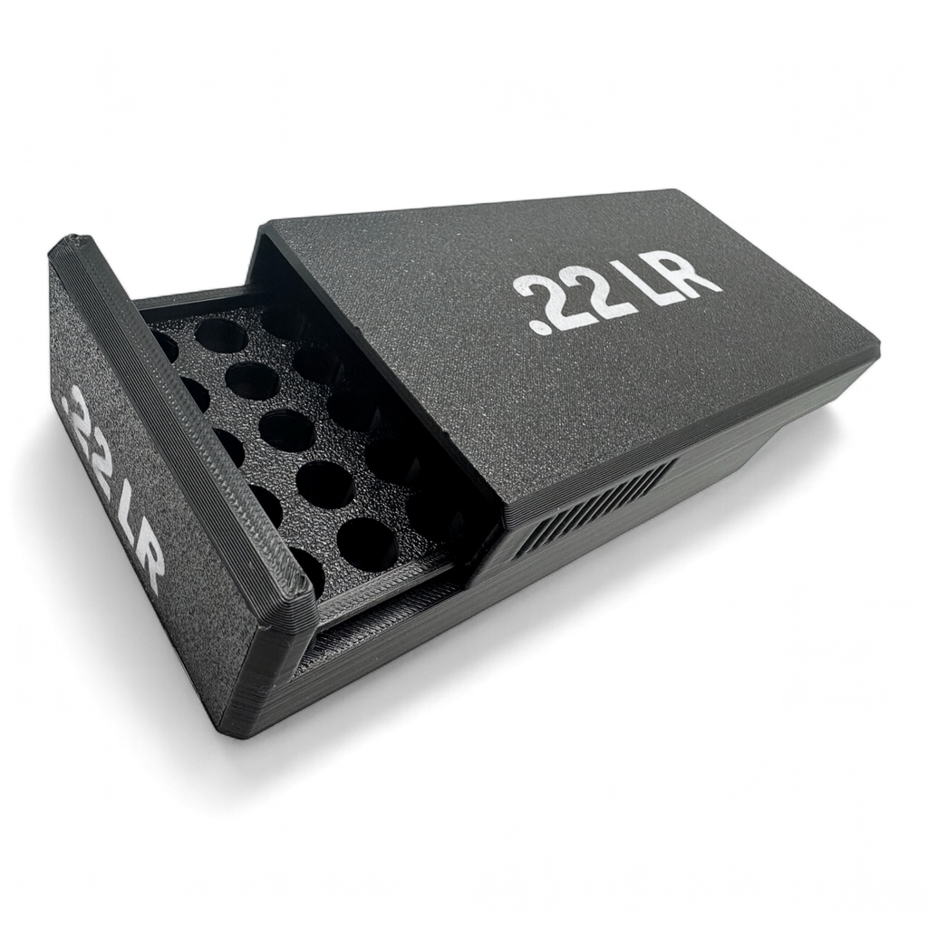 Filamelt Munitionsbox / Ammo .22 LR – Patronenbox für 50 Schuss, Made in Germany
