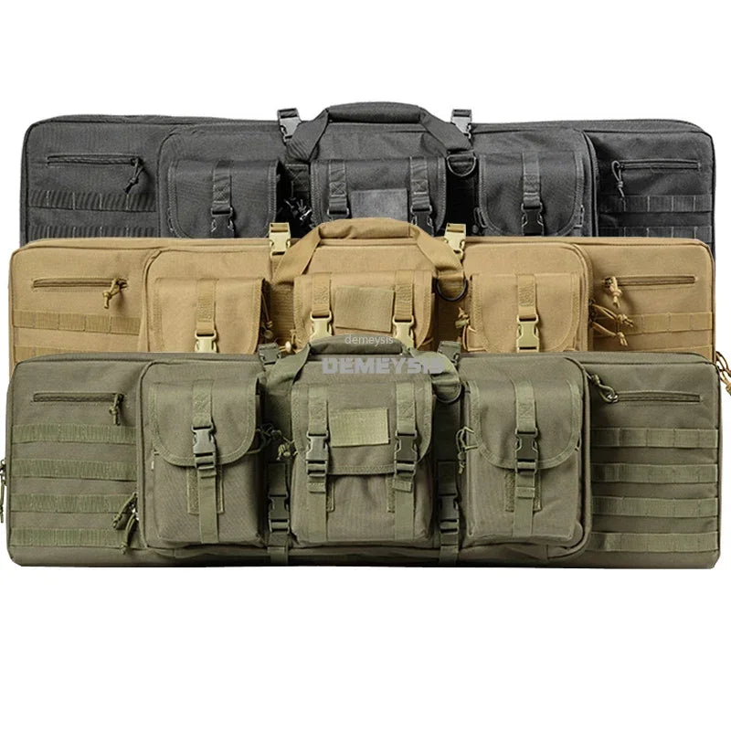 Taktische MOLLE-Waffentasche für 2 Gewehre – 600D Oxford – Rucksack & Tasche – 95 cm / 116 cm – Airsoft, Jagd, Schießsport