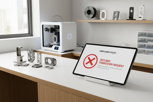 Hinweis: Keine Aufträge zu 3D-gedruckten Waffen oder waffenrelevanten Bauteilen