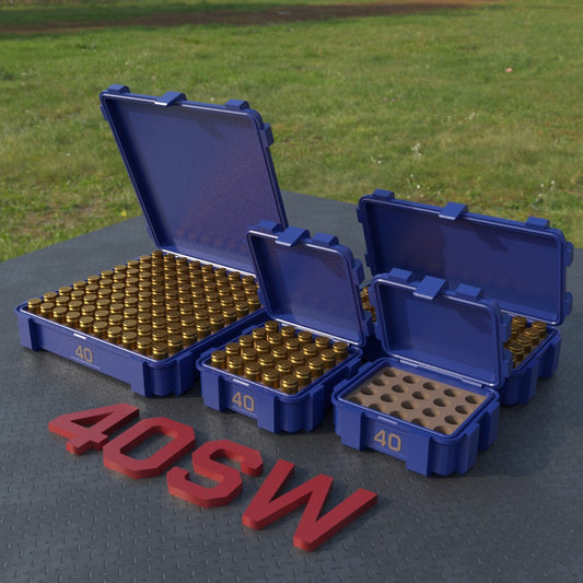 Filamelt Munitionsbox / Ammo Box .40 S&W – Patronenbox ‘Klappdeckel’ – 20 / 25 / 50 / 100 Runden