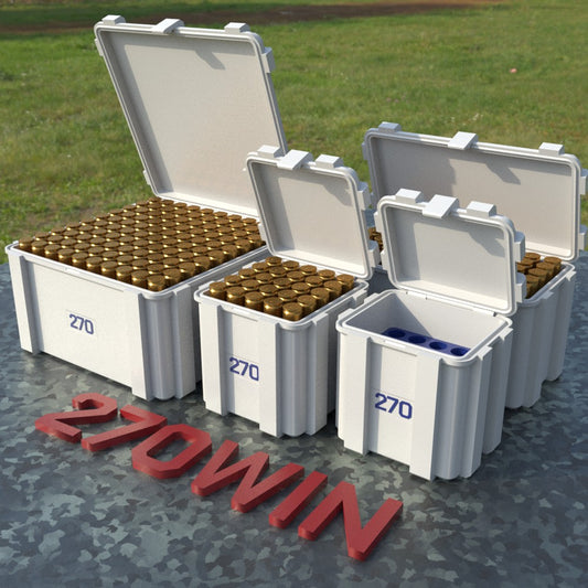 Filamelt Munitionsbox / Ammo Box .270 Winchester – Patronenbox ‘Klappdeckel’ – 20 / 25 / 50 / 100 Runden