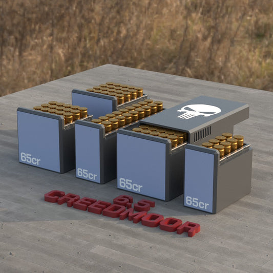 Filamelt Munitionsbox / Ammo Box 6.5 Creedmoor – Patronenbox für 50 Schuss, Made in Germany