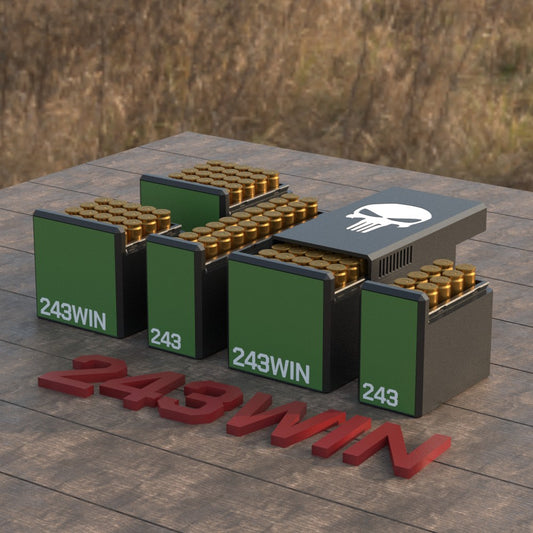 Filamelt Munitionsbox / Ammo Box .243 Win – Patronenbox für 50 Schuss, Made in Germany