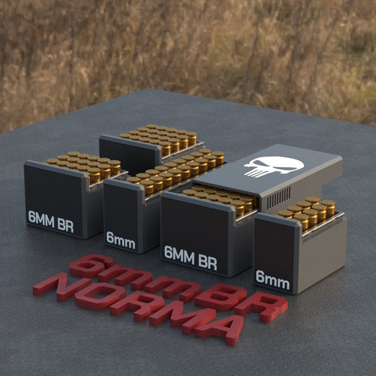 Filamelt Munitionsbox / Ammo Box 6mm BR Norma – Patronenbox für 50 Schuss, Made in Germany