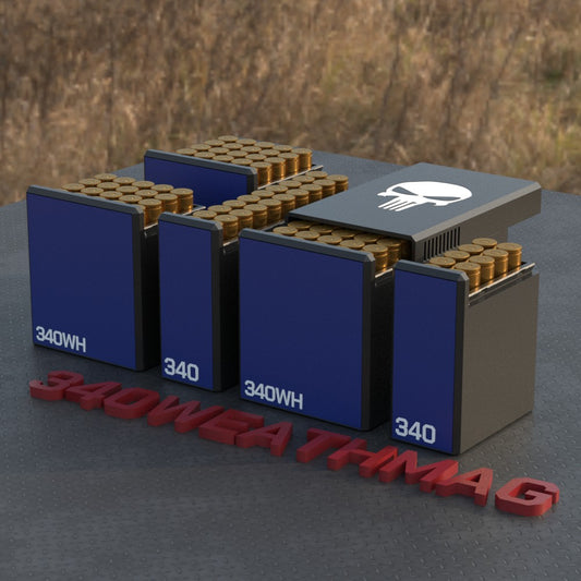 Filamelt Munitionsbox / Ammo Box .340 Weatherby Magnum – Patronenbox für 50 Schuss, Made in Germany