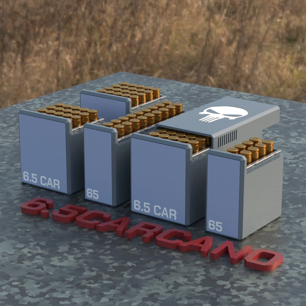 Filamelt Munitionsbox / Ammo Box 6.5mm Carcano – Patronenbox für 50 Schuss, Made in Germany