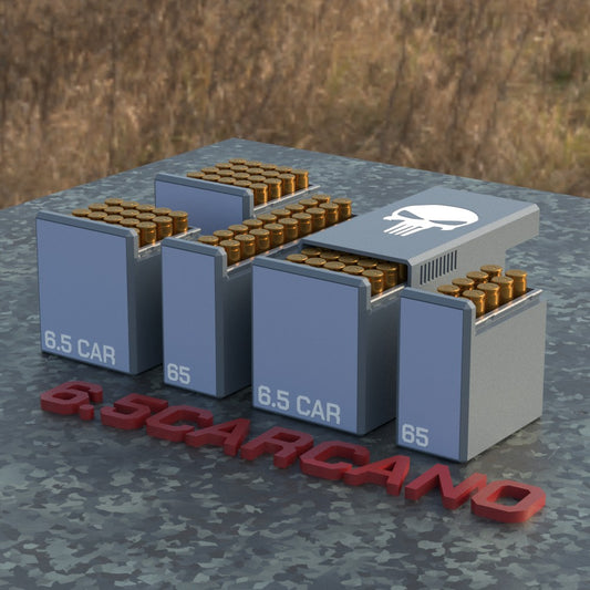Filamelt Munitionsbox / Ammo Box 6.5mm Carcano – Patronenbox für 50 Schuss, Made in Germany