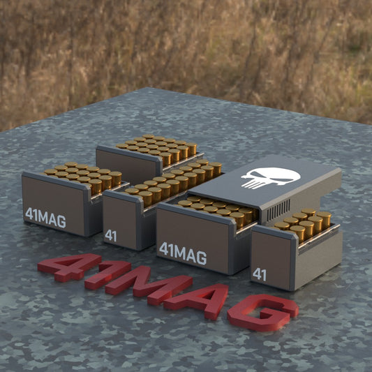 Filamelt Munitionsbox / Ammo Box .41 Remington Magnum – Patronenbox für 50 Schuss, Made in Germany