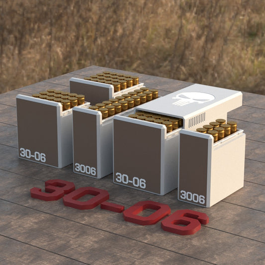 Filamelt Munitionsbox / Ammo Box .30-06 – Patronenbox für 50 Schuss, Made in Germany