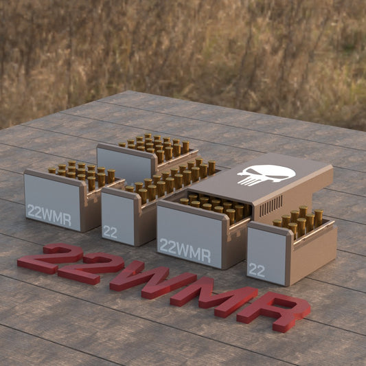Filamelt Munitionsbox / Ammo .22 WMR – Patronenbox für 50 Schuss, Made in Germany