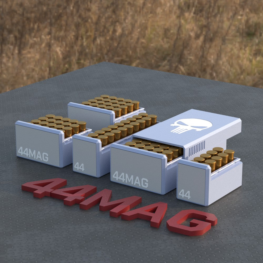 Filamelt Munitionsbox / Ammo .44 Mag – Patronenbox für 50 Schuss, Made in Germany
