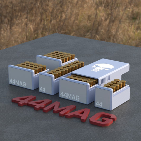 Filamelt Munitionsbox / Ammo .44 Mag – Patronenbox für 50 Schuss, Made in Germany