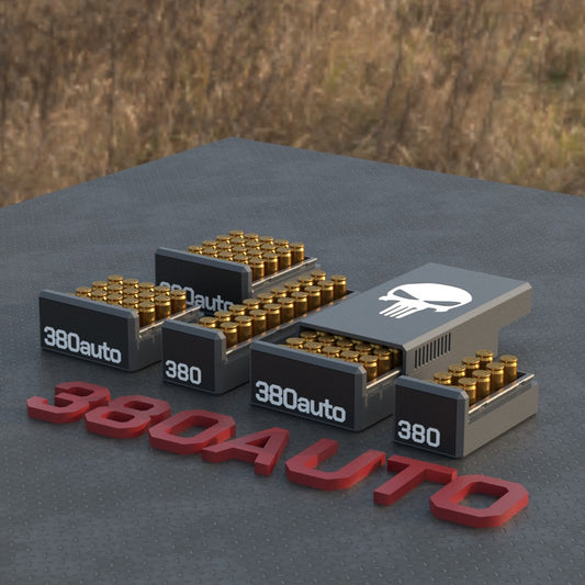 Filamelt Munitionsbox / Ammo .380 ACP – Patronenbox für 50 Schuss, Made in Germany