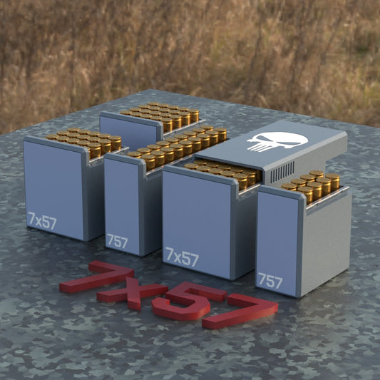 Filamelt Munitionsbox / Ammo 7x57 – Patronenbox für 50 Schuss, Made in Germany