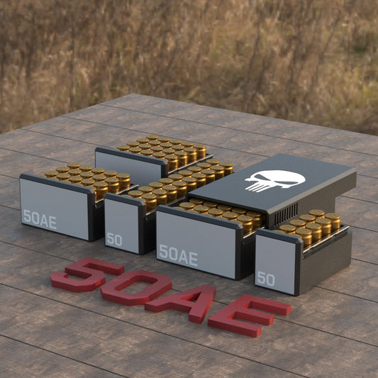 Filamelt Munitionsbox / Ammo .50 AE – Patronenbox für 50 Schuss, Made in Germany