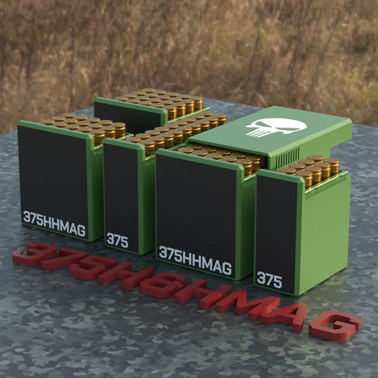 Filamelt Munitionsbox / Ammo .375 H&H Mag – Patronenbox für 50 Schuss, Made in Germany