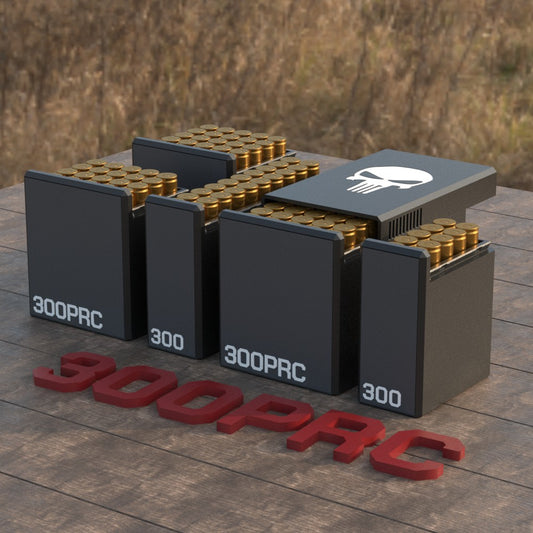 Filamelt Munitionsbox / Ammo Box .300 PRC – Patronenbox für 50 Schuss, Made in Germany