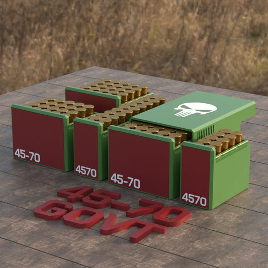 Filamelt Munitionsbox / Ammo Box .45-70 Govt – Patronenbox für 50 Schuss, Made in Germany