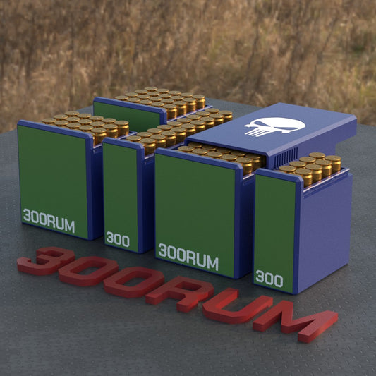 Filamelt Munitionsbox / Ammo Box .300 RUM – Patronenbox für 50 Schuss, Made in Germany