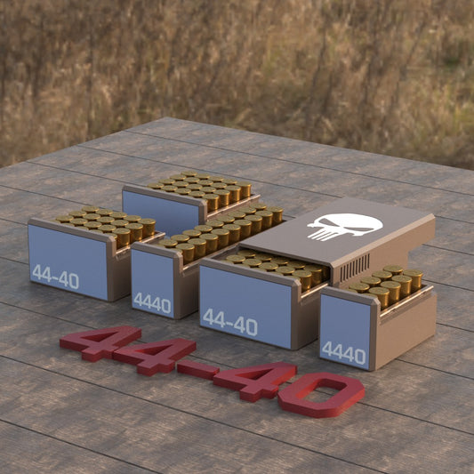 Filamelt Munitionsbox / Ammo Box .44-40 Winchester – Patronenbox für 50 Schuss, Made in Germany