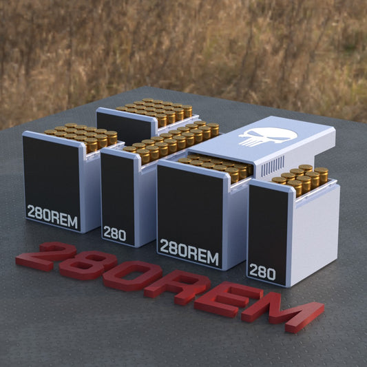 Filamelt Munitionsbox / Ammo Box .280 Remington – Patronenbox für 50 Schuss, Made in Germany