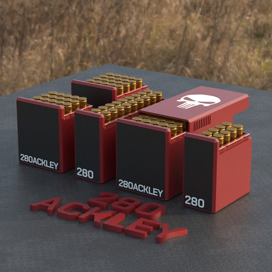 Filamelt Munitionsbox / Ammo Box .280 Ackley – Patronenbox für 50 Schuss, Made in Germany