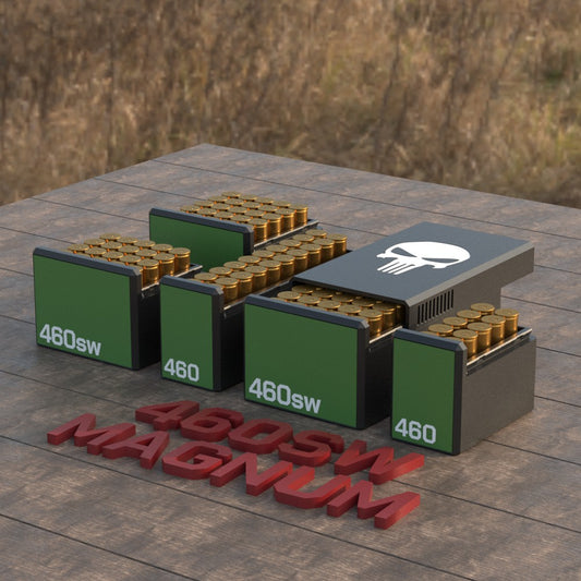Filamelt Munitionsbox / Ammo Box .460 S&W Magnum – Patronenbox für 50 Schuss, Made in Germany