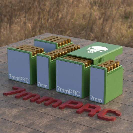 Filamelt Munitionsbox / Ammo Box 7mm PRC – Patronenbox für 50 Schuss, Made in Germany