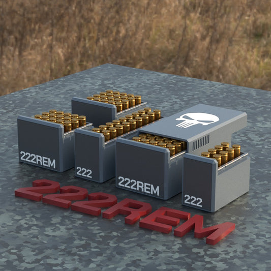 Filamelt Munitionsbox / Ammo Box .222 REM – Patronenbox für 50 Schuss, Made in Germany