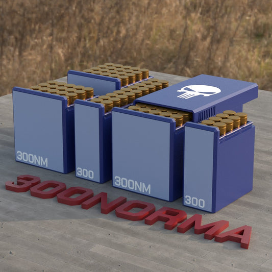 Filamelt Munitionsbox / Ammo Box .300 Norma Magnum – Patronenbox für 50 Schuss, Made in Germany