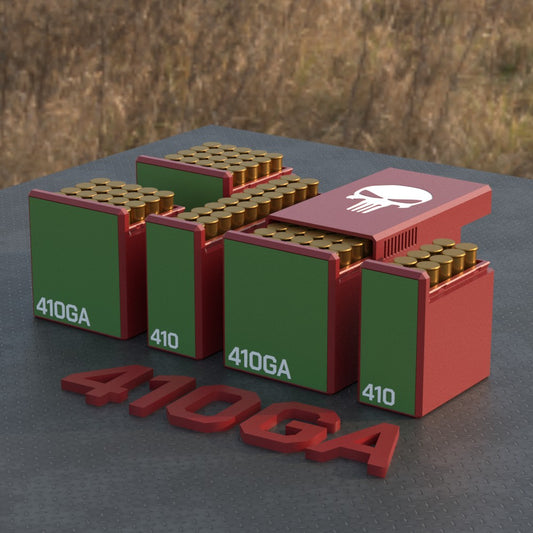 Filamelt Munitionsbox / Ammo Box .410 GA – Patronenbox für 50 Schuss, Made in Germany
