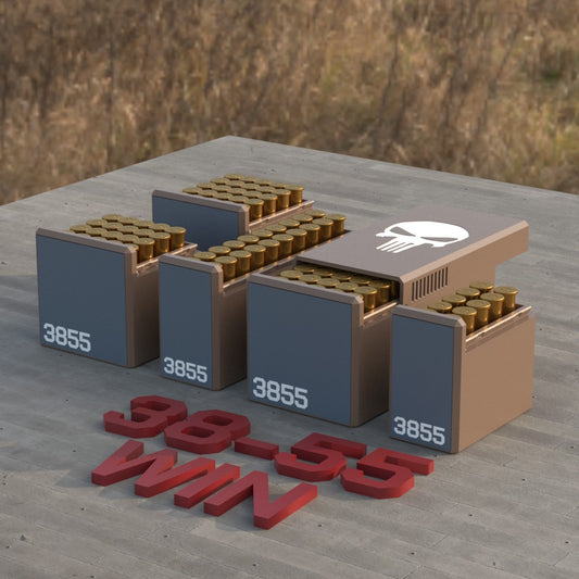 Filamelt Munitionsbox / Ammo Box .38-55 Winchester – Patronenbox für 50 Schuss, Made in Germany