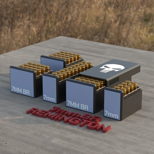 Filamelt Munitionsbox / Ammo Box 7mm BR Remington – Patronenbox für 50 Schuss, Made in Germany