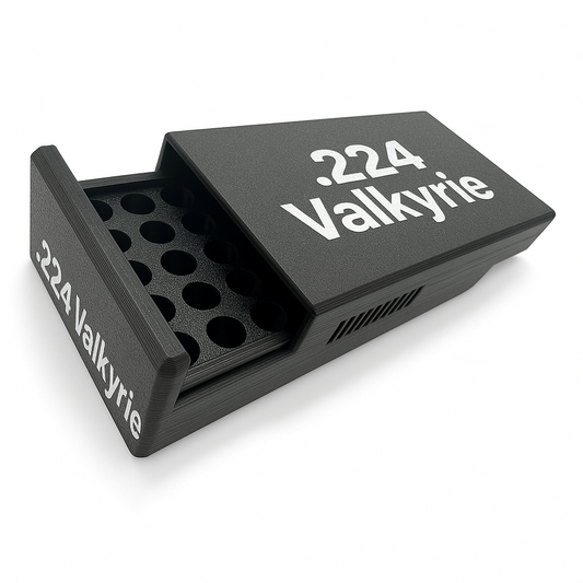 Filamelt Munitionsbox / Ammo Box .224 Valkyrie – Patronenbox für 50 Schuss, Made in Germany