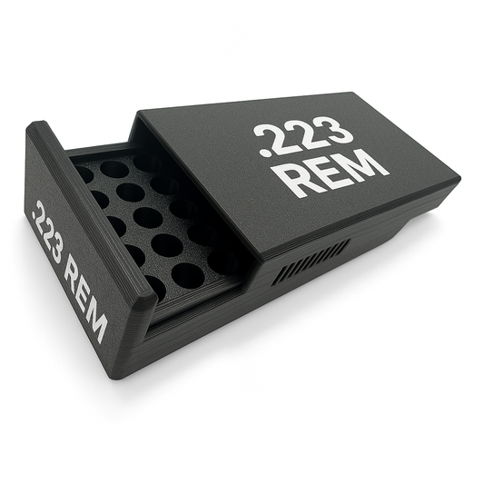 Filamelt Munitionsbox / Ammo Box .223 Remington / 5.56 – Patronenbox für 50 Schuss, Made in Germany